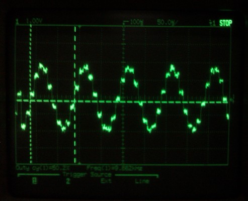 10kHz sine wave. 96khz sampling