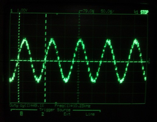 10kHz sine wave. 192khz sampling